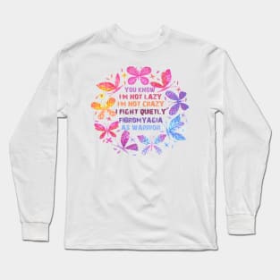 Fibromyalgia as Warrior Long Sleeve T-Shirt